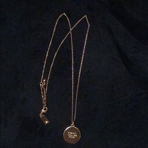Kate Spade rose gold necklace